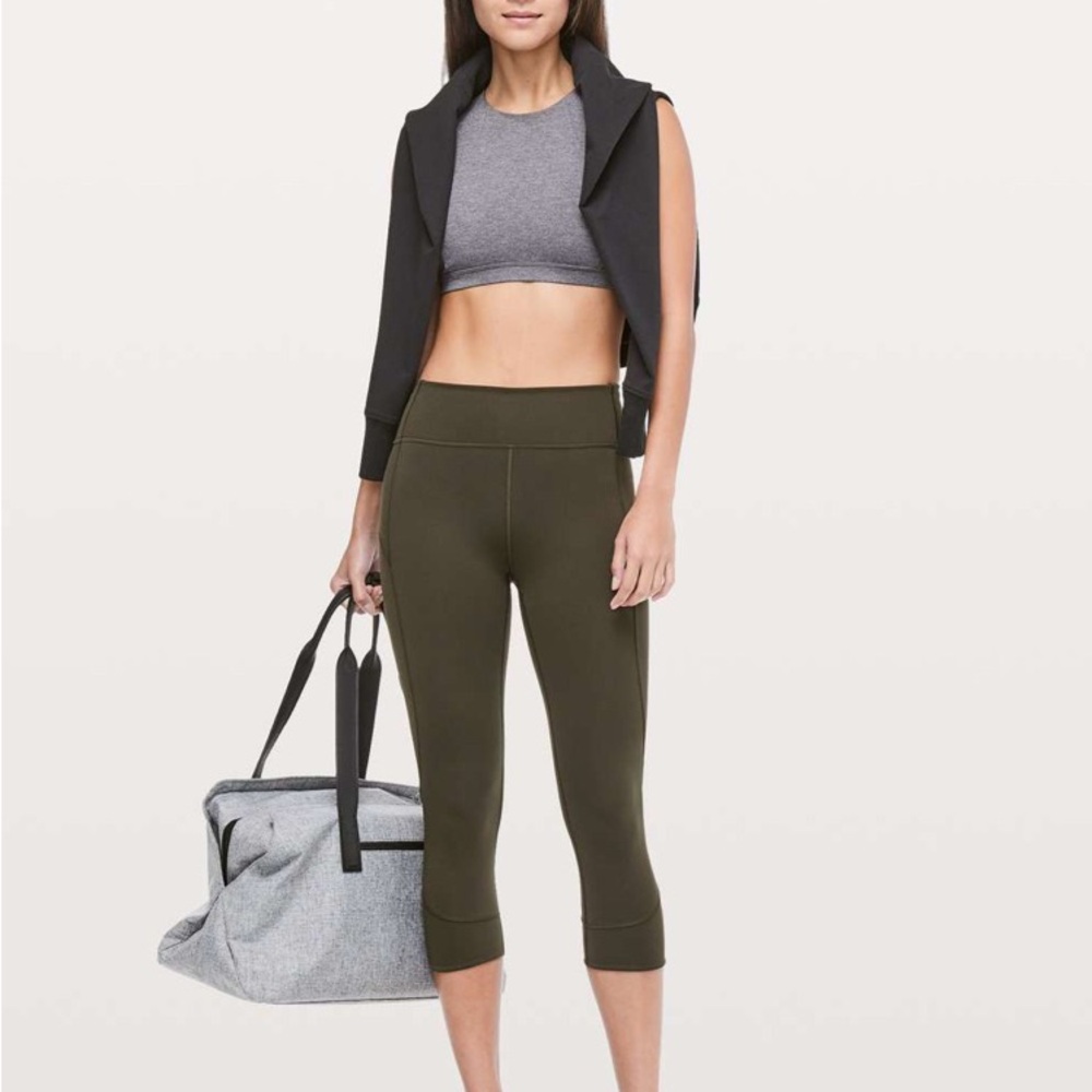 Lululemon In Movement Crop *Everlux 19"
Dark Olive - Picture 3 of 9